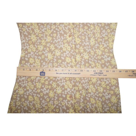 Vintage Y2K Old Navy Button Front Midi Dress – Size 2 – Daisy Floral Rayon - Picture 9 of 16